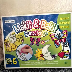 COLORBOK Makit & Bakit 6 Suncatcher Craft Set Ages 8 & Up